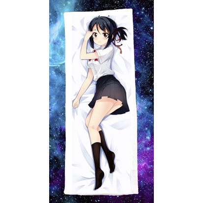 Gối ôm ngủ dài anime Your name Miyamizu Misuha 40cm x 1m ruột bông Hàn Quốc