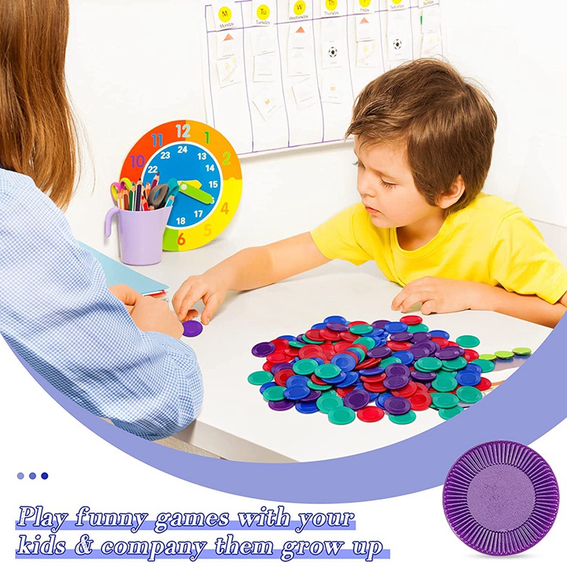 Set 400 Thẻ Bài Nhựa 4 Màu Chơi Game