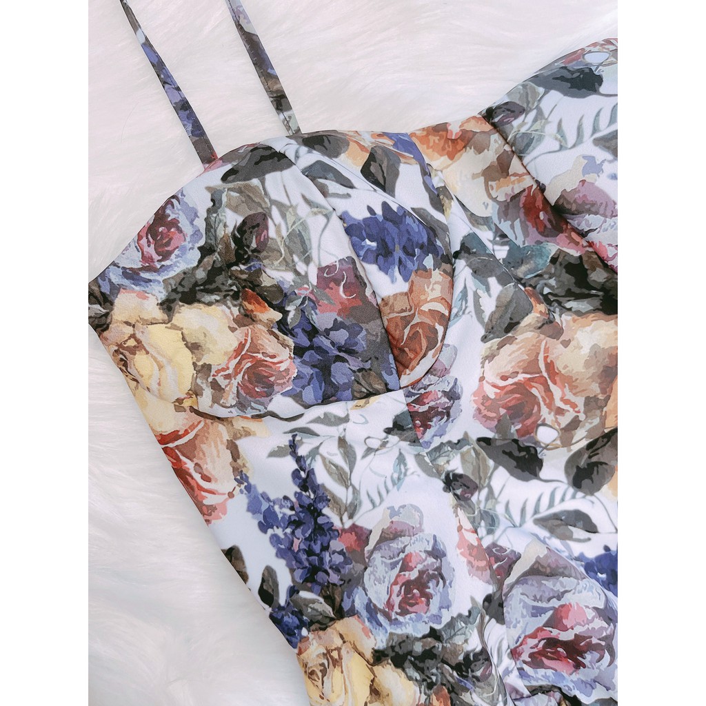 VÁY 2S HOA TÍM CHÂN BÈO 2 LỚP | BigBuy360 - bigbuy360.vn