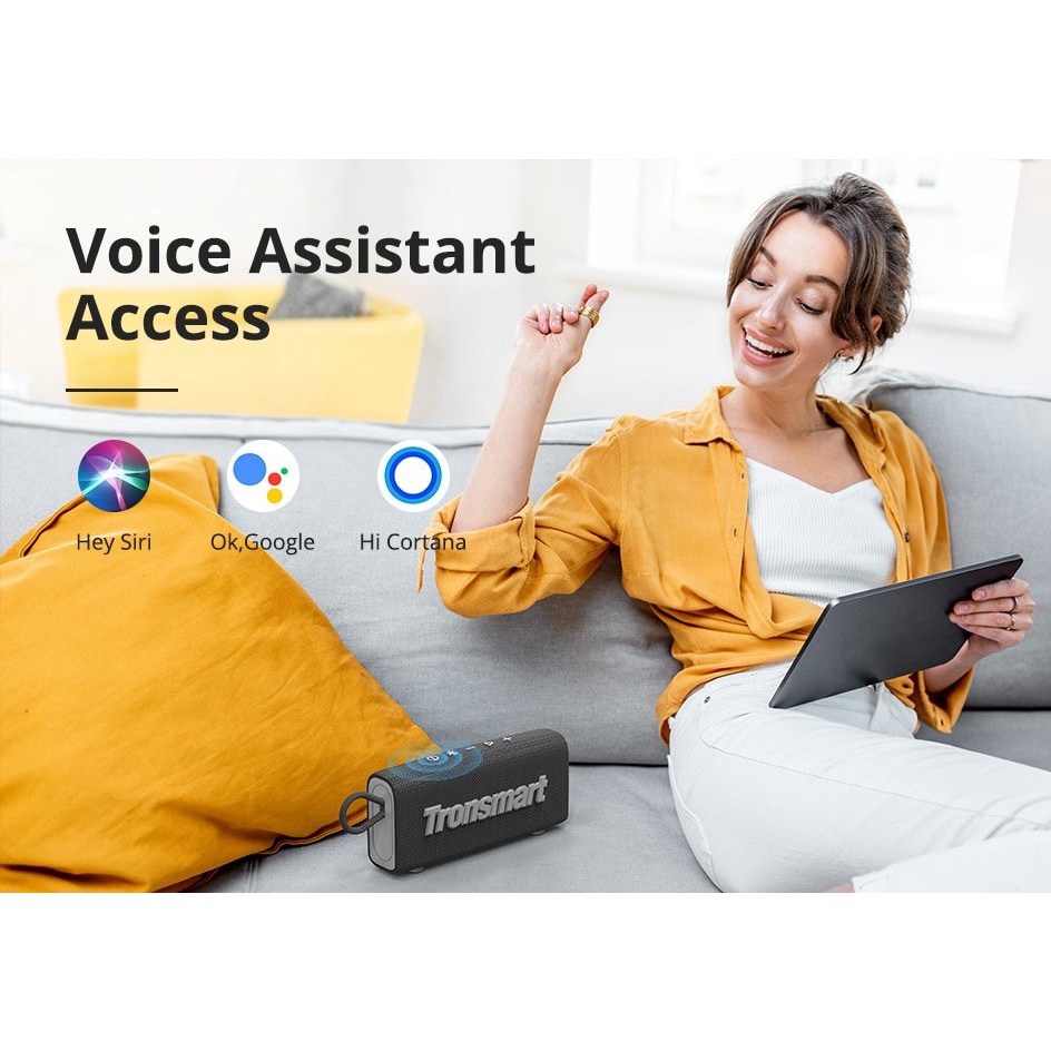 Loa di động Tronsmart Trip, Công suất 10W Loa Bluetooth 5.3 chống nước IPX7, Nghe nhạc lên tới 20H - Chính Hãng