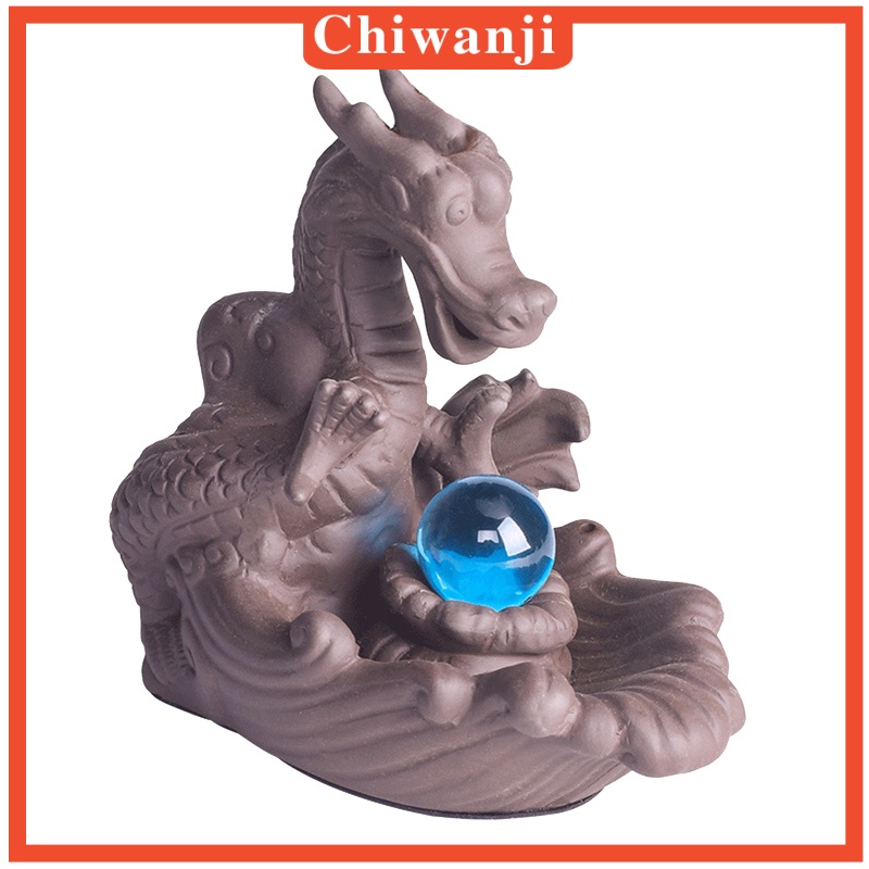 [CHIWANJI] Incense Burner Waterfall Backflow Cone Censer Home Teahouse Temple Decor