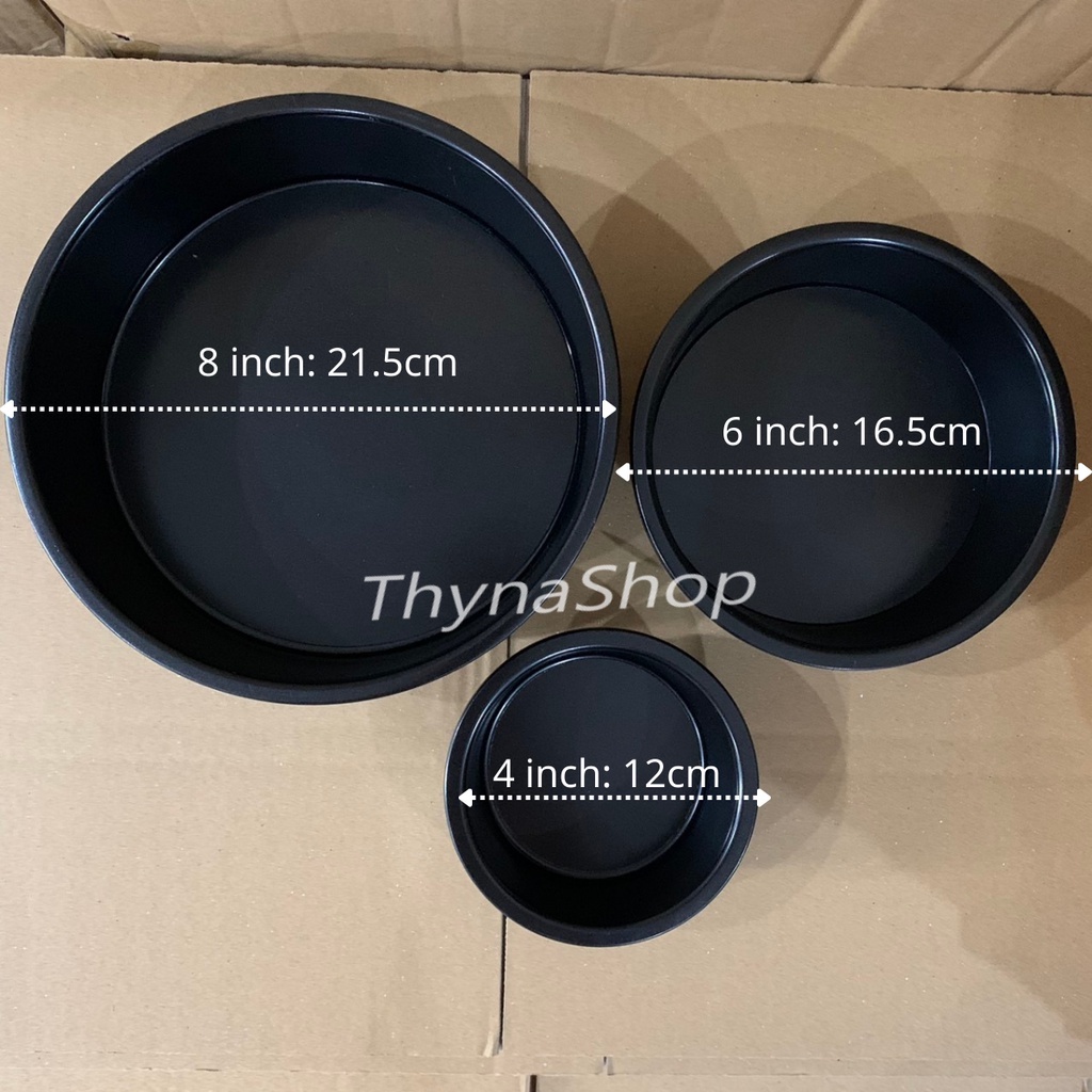 Khuôn làm bánh bông lan tròn đế rời chống dính cao cấp - Bếp Bánh Thyna