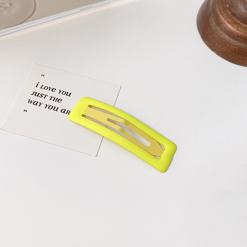 Set 1/2 kẹp tóc mái màu sắc đơn giản phong cách Hàn Quốc cho nữ