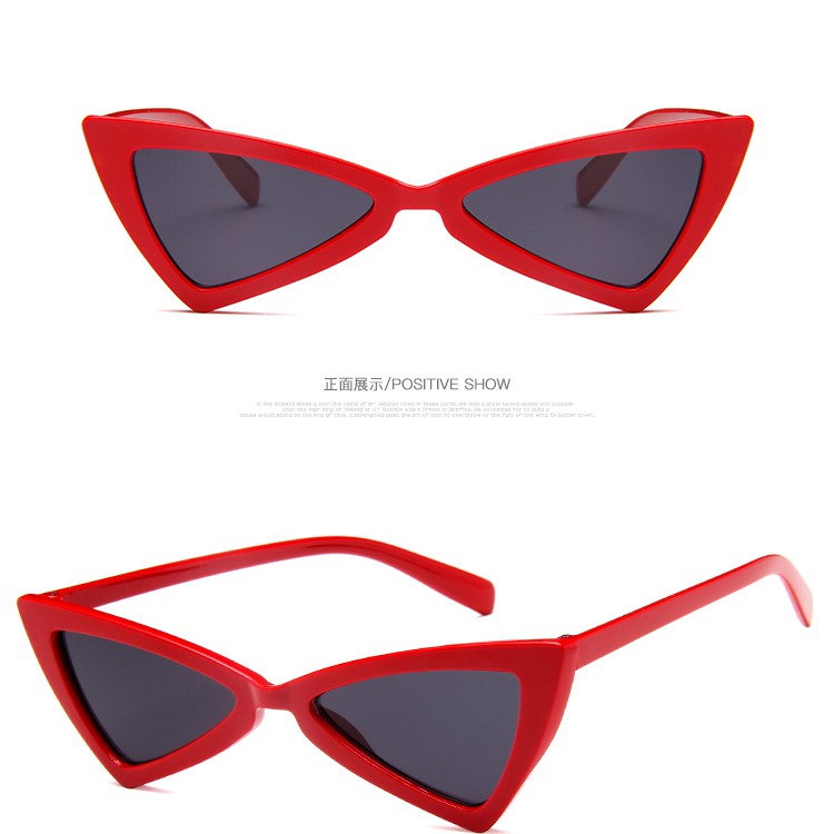 Kính mát mắt mèo gọng nhựa phong cách thời trang dành cho nữ