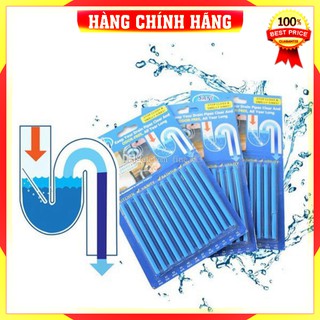 Hộp 12 Que thông tắc cống, bồn cầu, ống sani sticks đa năng thông minh, thông sạch mọi tắc nghẽn