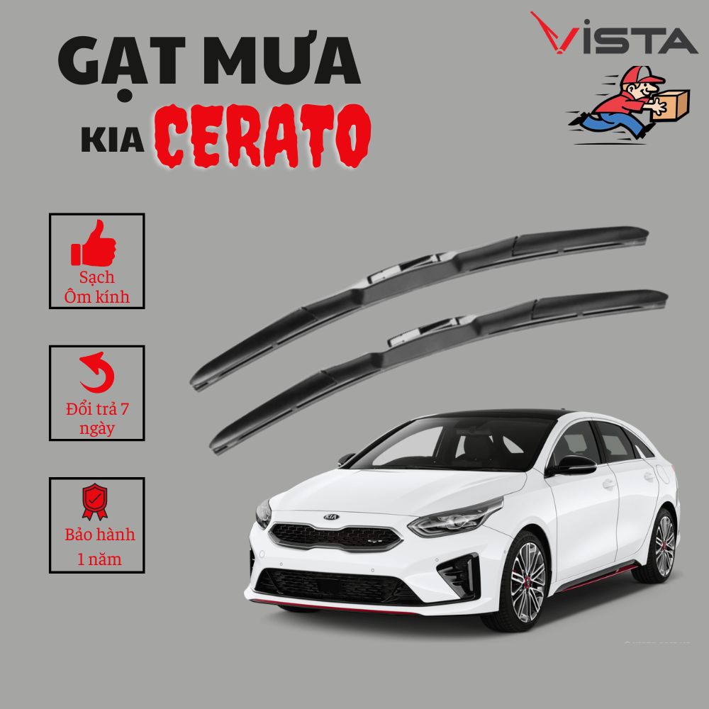 Gạt mưa 3 khúc cho xe Kia Cerato thương hiệu VISTA cao cấp chính hãng
