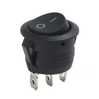 Set 5 công tắc tròn Kcd1-105 6a 250v Ac 10a/ 125v Ac 2 Pin On/ Off chuyên dụng