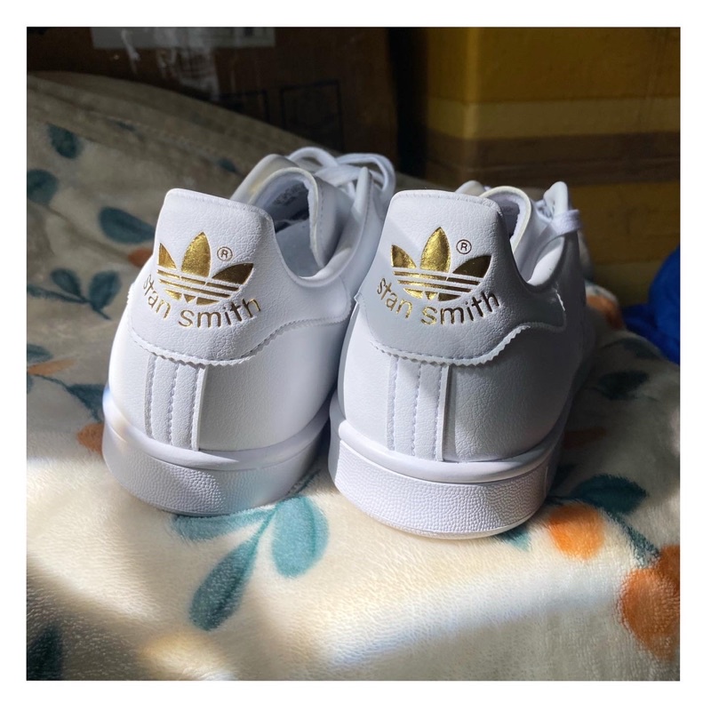 [Chính hãng Authentic] Giày Adidas Stan Smith chữ Gold real phiên bản full da