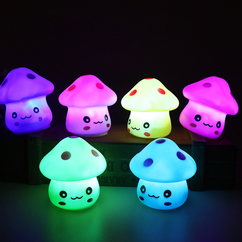1 Đèn led Hình Cây Nấm Dễ Thương Trang Trí Phòng Ngủ Cho Bé JP5