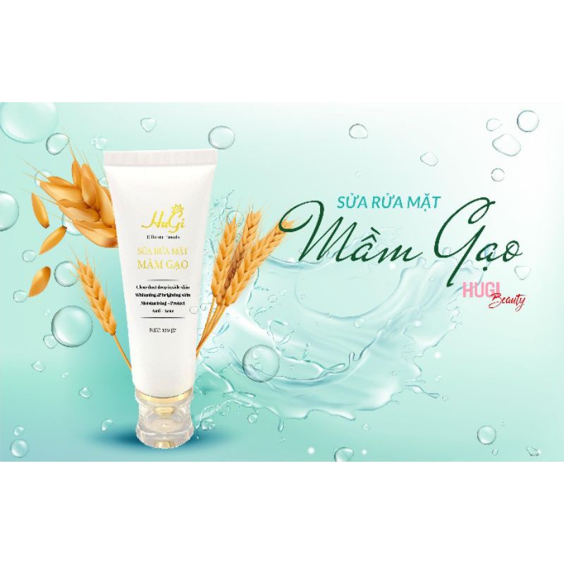 Sữa Rửa Mặt Không Bọt Loại Bỏ Bã Nhờn, Hỗ Trợ Làm Sáng Và Mịn Da HuGi 120ml Chính Hãng 100% | BigBuy360 - bigbuy360.vn