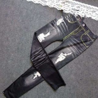 Quần Legging Giả Jean Rách