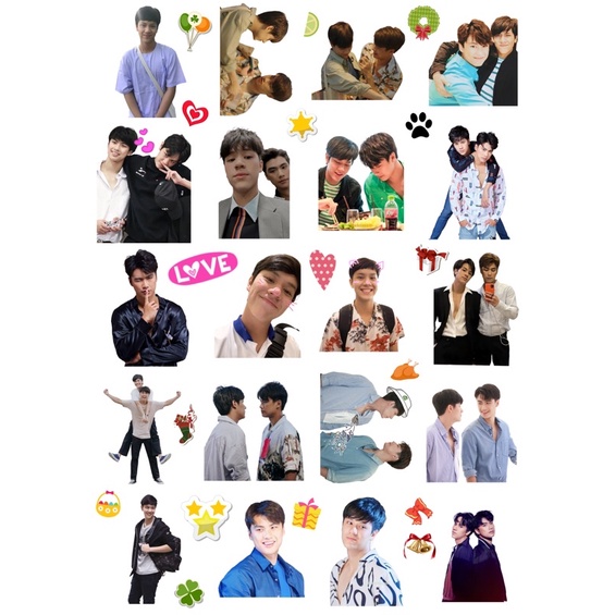 CẮT SẴN | Stickers hình dán MewGulf, JoongDunk, OhmNon, BKPP, EarthMix, PondPhuwin, BrightWin, BPrem, OffGun, YinWar, 2W