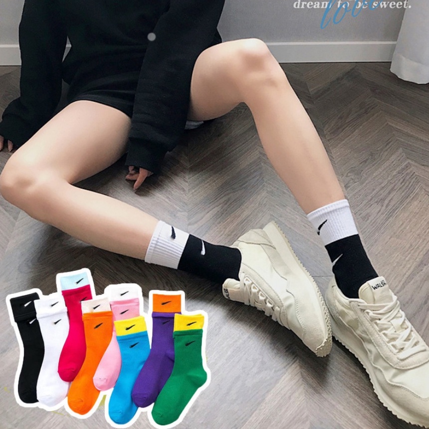 Tất cao cổ nam in logo nhiều màu phong cách Hàn Quốc cao cấp - T050