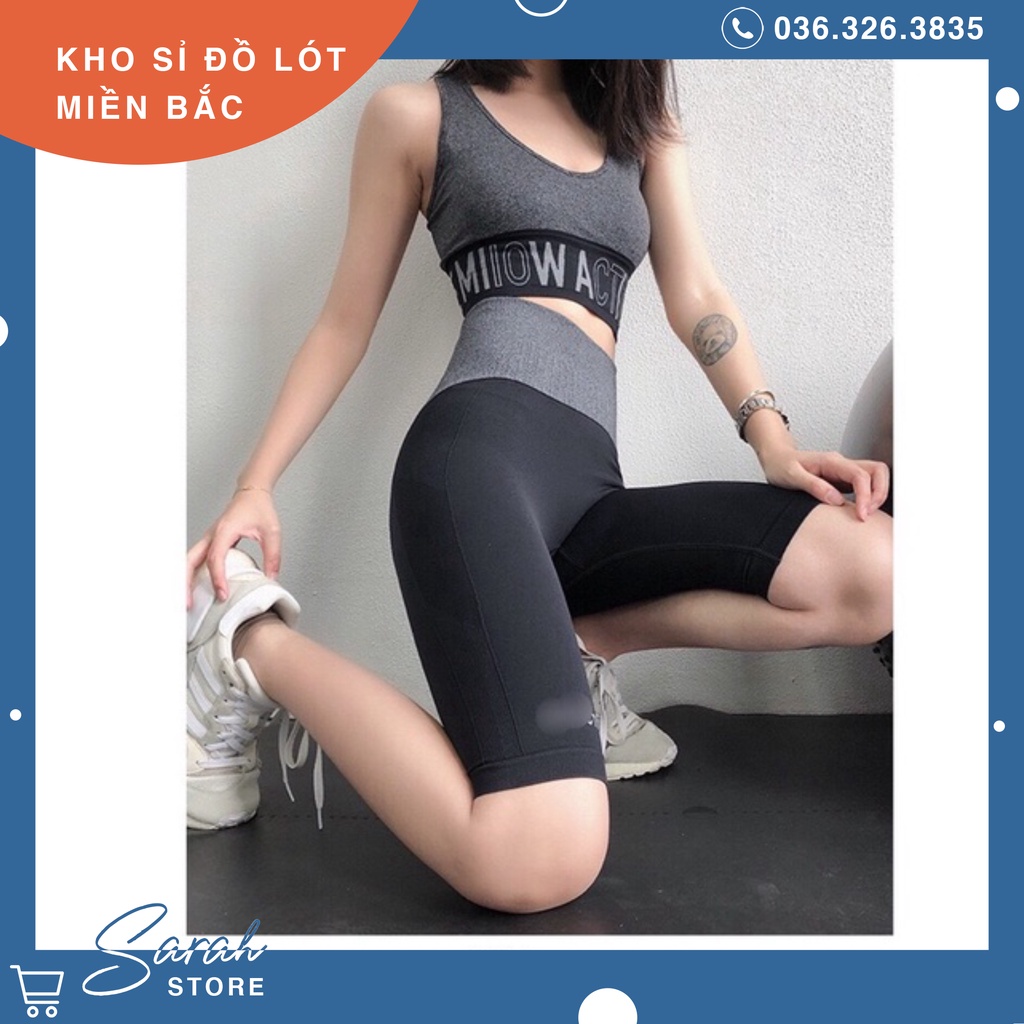 Quần tập ngố cao cấp Gym nữ cạp lưng cao, co giãn 4 chiều,dùng tập Yoga, Gym, Zumba, Aerobic Just KK