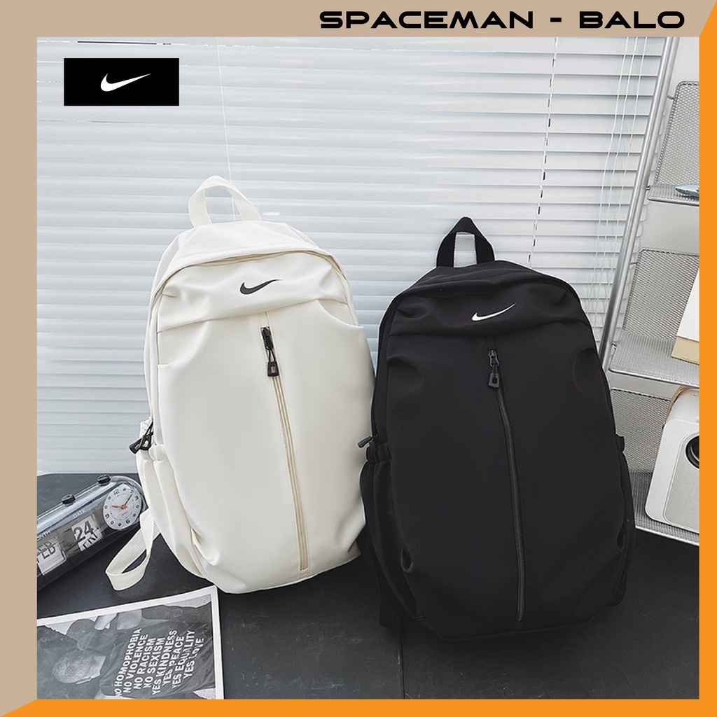 Balo Nike khoá dọc vải Polyester Chống nước, chống bám bụi bẩn, đi học đi du lịch
