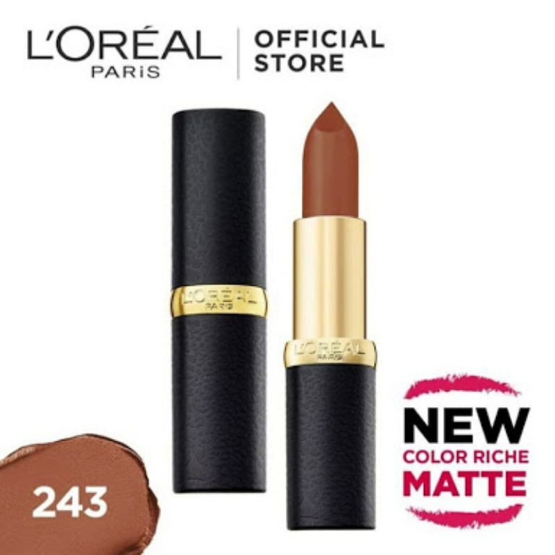 (Hàng Mới Về) Son Môi Loreal Riche 243 Màu Sắc Ngọt Ngào Exp 03.2022 Loreal Color Matte