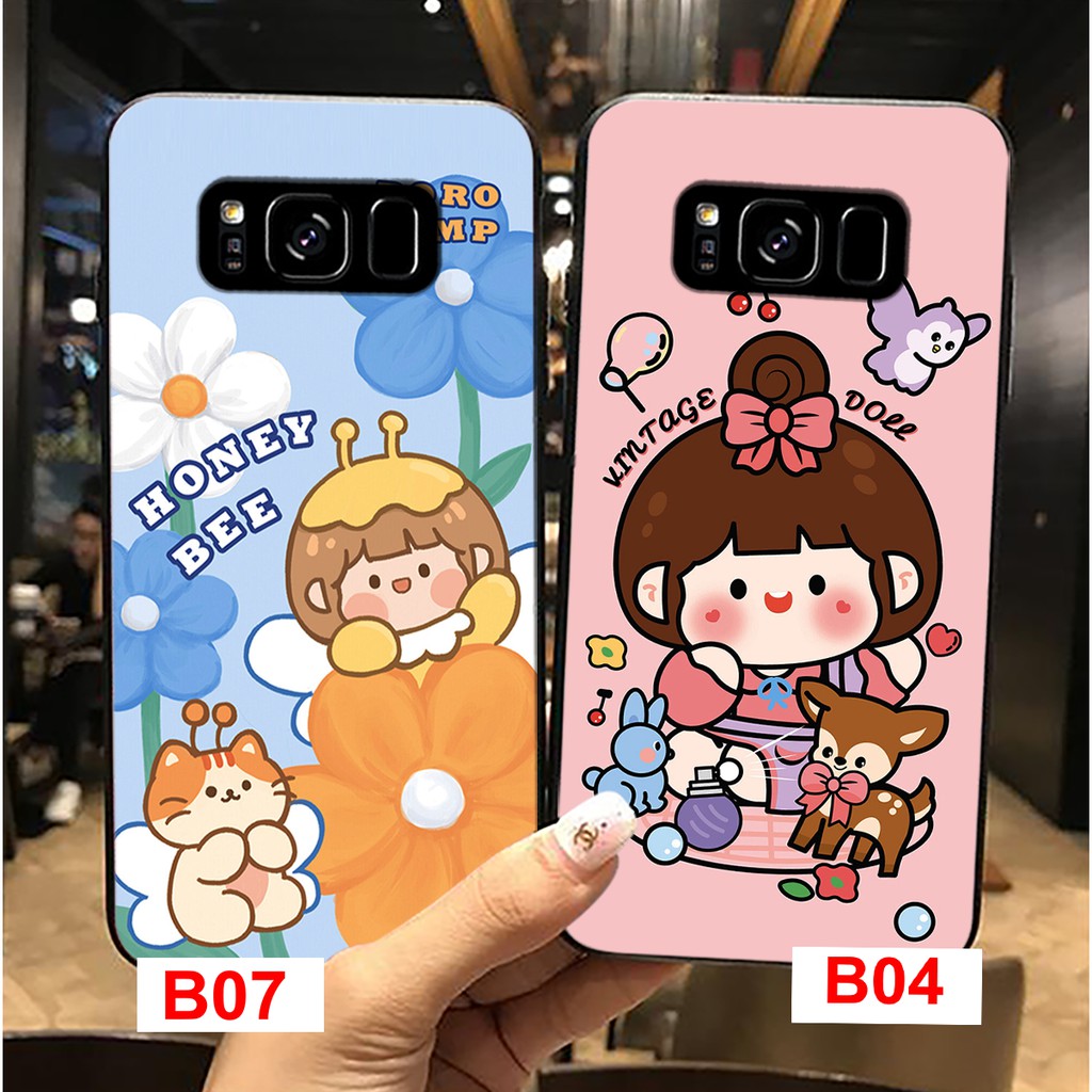 ỐP LƯNG SAMSUNG S8/S8 PLUS HÌNH BÉ GÁI TÓC NGẮN SIÊU ĐÁNG YÊU