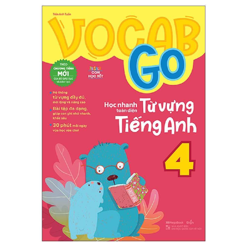Sách Megabook - Combo Vocab Go Học Nhanh Toàn Diện Từ Vựng Tiếng Anh Tiểu Học (3 cuốn)
