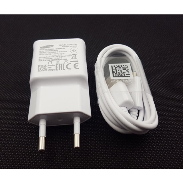 Combo sạc nhanh samsung chuẩn châu âu + cáp 1.5m micro usb