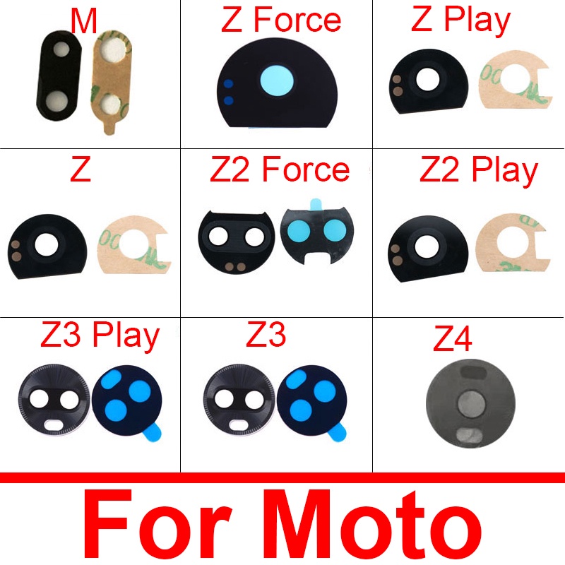Ống Kính Camera Sau Cho Motorola Moto Z XT1650 Z2 Z3 Z Play XT1635 Z2 Force Z4 M XT1662