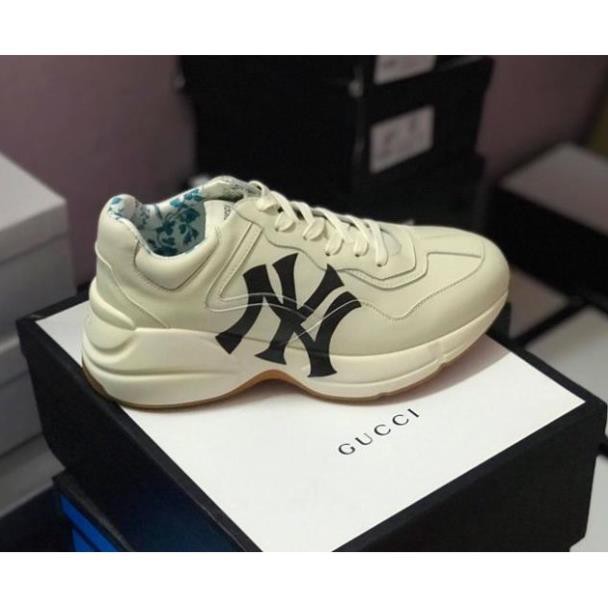 NEW- | Bán Chạy | 👟 [Hàng Sẵn] [Full box] Giày Gucci Bánh Mỳ NY with Yankees Tặng Vớ 60k SẴN KHO Xịn Nhẩt 2021 $