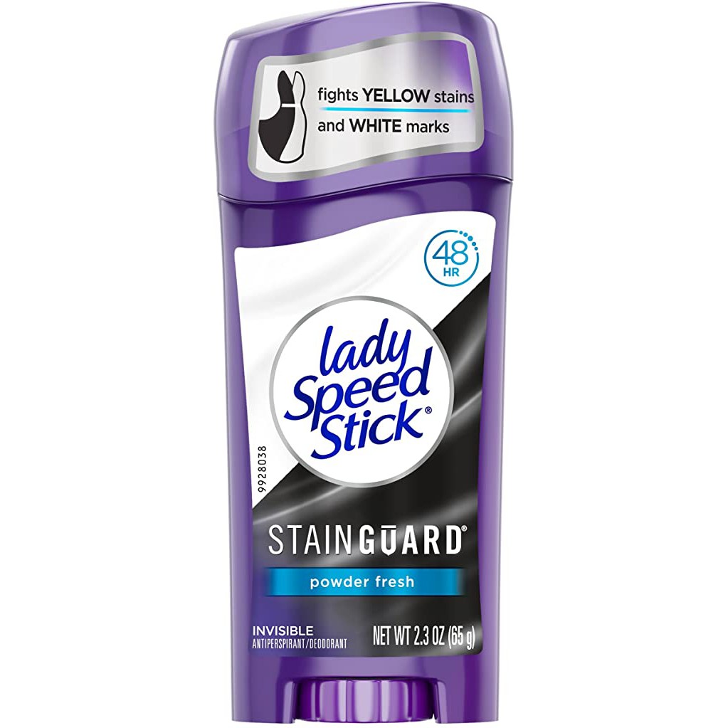 Thanh lăn khử mùi nữ Lady Speed Stick Antiperspirant Deodorant Stainguard 48h 65gr ngăn ố vàng áo