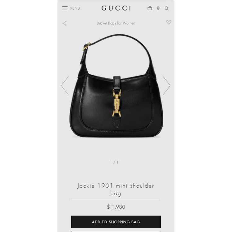 Túi Gucci Jackie 1961 Mini Hobo Bag - Super Fullbox Size 21 - Túi Đeo Vai Nữ