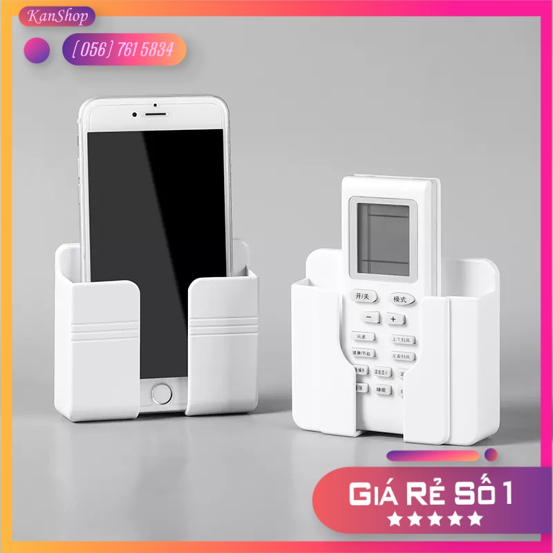 Kệ Để Remote, Sạc Điện Thoại Dán Tường Đa Năng Ống Cắm Điều Khiển Điều Hoà, Tivi, Điện Thoại Đa Năng Tiện Dụng