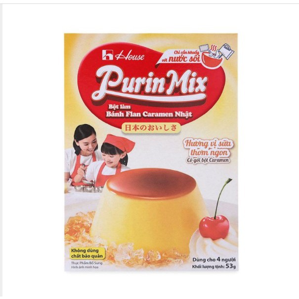 Bột Làm Bánh Plan Nhật Purinmix Vị Socola 47G/Caramen 53G