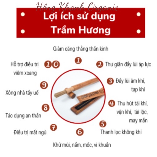 Trầm Tăm ⚡️SẠCH, AN TOÀN⚡️ Trầm Tuệ Hương Thơm Thanh Nhẹ Dịu Ngọt Không Cay Mắt