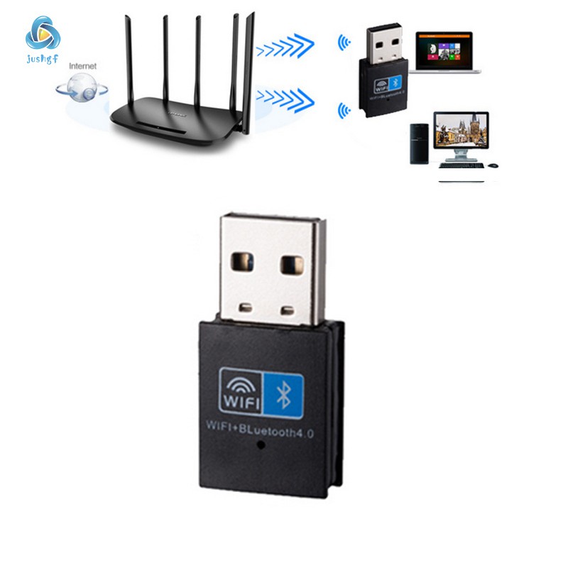 Mini Wireless USB Adapter 150Mbps WiFi Bluetooth 4.0 2 In 1 Receiver For Computer PC | BigBuy360 - bigbuy360.vn