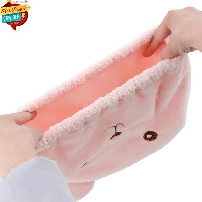 Khăn trùm tóc sợi micro thấm hút nước khô nhanh tiện dụng