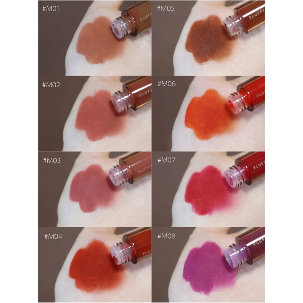 Son kem bóng JOOCYEE căng mọng mềm môi Lelecha Glazed Lipgloss son kem lì Amber Matte Joocyee Silky Silk Matte Lipgloss