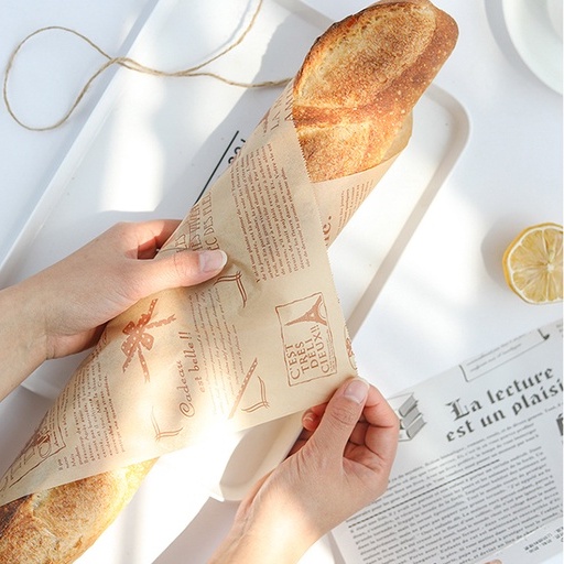 Giấy Dầu Tự Nhiên Bằng Silicone Dùng Gói Bánh Sandwich/Bánh Quy/Bánh Quy