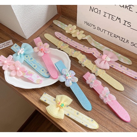 Băng đô dán tóc hoạ tiết hoạt hình dễ thương cho bé