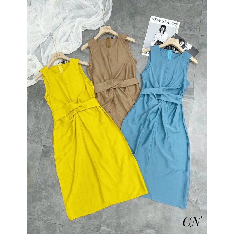 [Mã SKAMA06 giảm 8% tối đa 50K đơn 250K] Váy vàng xoắn eo | BigBuy360 - bigbuy360.vn