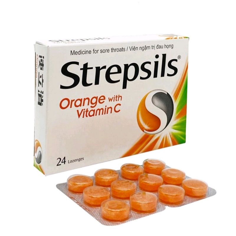 Kẹo ngậm ho Strepsils và Maxpro ⚡ Thái Lan ⚡ Hộp 24 viên Giúp kháng khuẩn, giảm đau họng cho trẻ em và người lớn