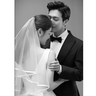 Voan cô dâu, lúp cô dâu viền trắng