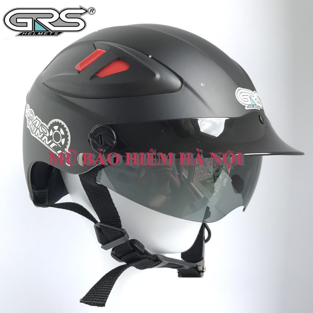 Mũ bảo hiểm 1/2 ❤️FREESHIP❤️grs 966#2 kính âm
