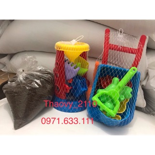 Mã A1-Combo đồ chơi xúc cát hạt muồng