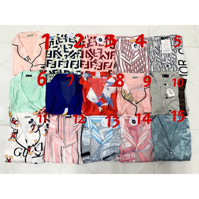 BỘ MẶC NHÀ PIJAMA TAY NGẮN QUẦN DÀI