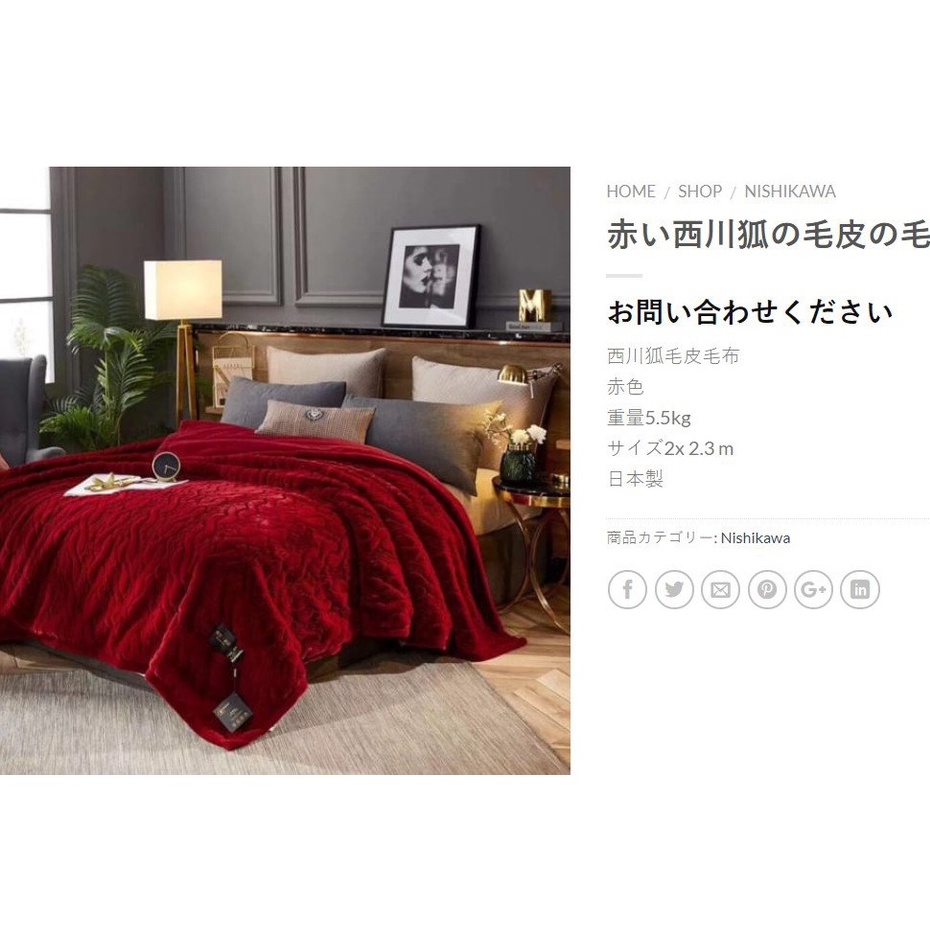 { SIÊU VIP } CHĂN LÔNG CÁO NISHIKAWA NHẬT BẢN