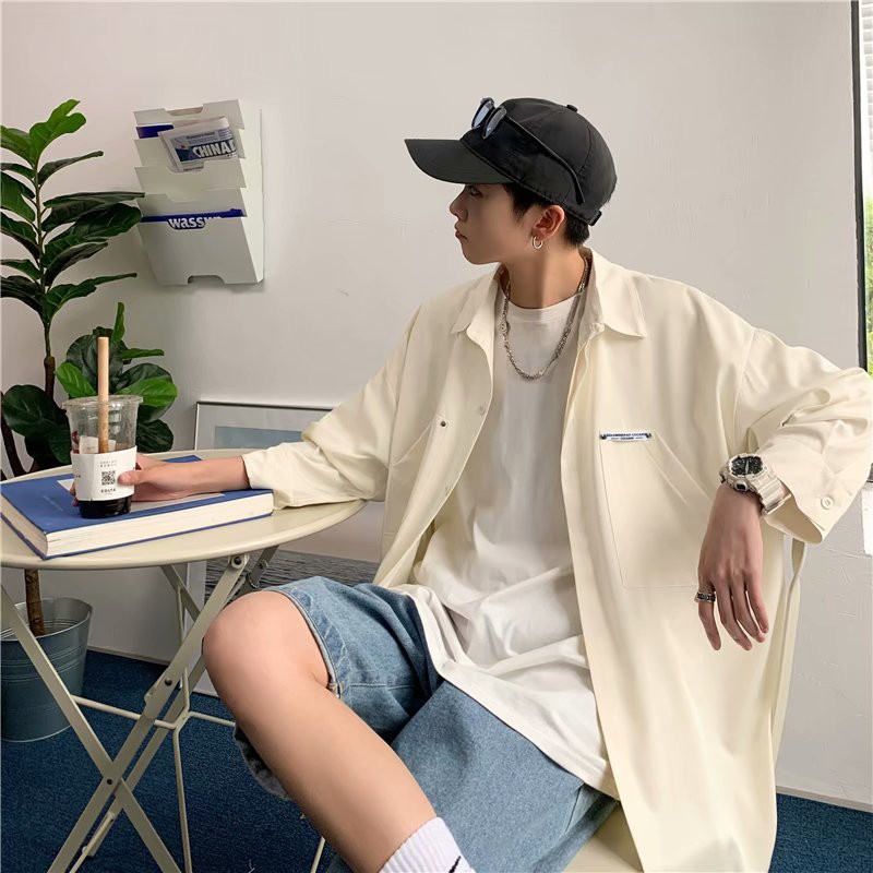 Áo Sơ Mi Tay Lỡ Thời Trang Dành Cho Nam