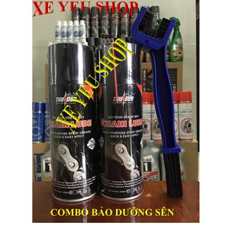 Bộ 2 chai bôi trơn sên Thunder 400ml và bàn. chải