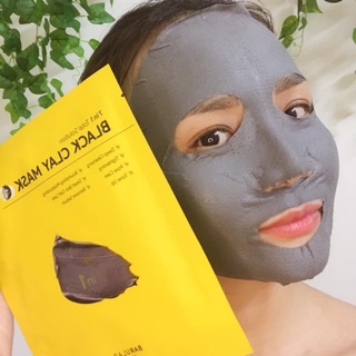 MẶT NẠ ĐẤT SÉT ĐEN 7 IN 1 TOTAL SOLUTION BLACK CLAY MASK ( hộp 5 miếng )