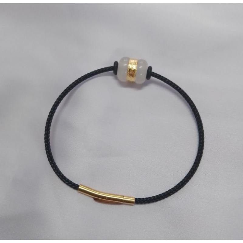 Vòng tay lu thống dát vàng định công danh đầu xuôi đuôi lọt định công danh tài lộc trợ mệnh thủy kim