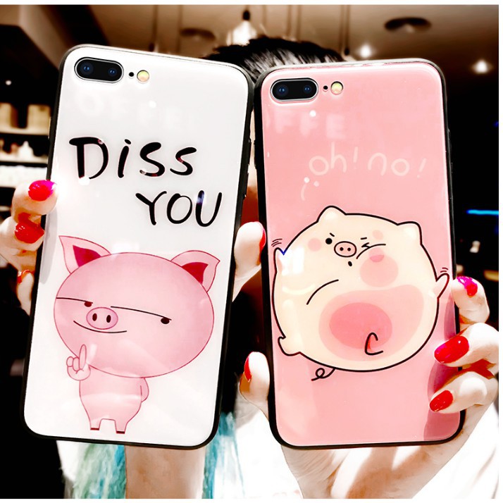 ỐP LƯNG KÍNH HEO XINH - Kính