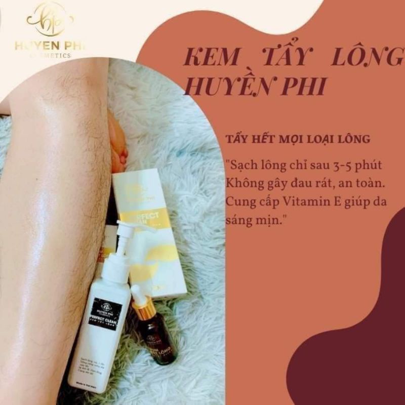 Kem Tẩy Lông Huyền Phi Chính Hãng - Tặng Kèm Serum Triệt Lông