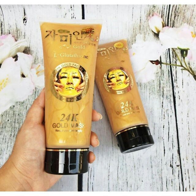 Mặt nạ gel lột trắng da dát vàng 24k