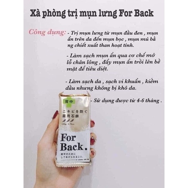 Xà phòng ngăn mụn lưng For Back Nhật Bản